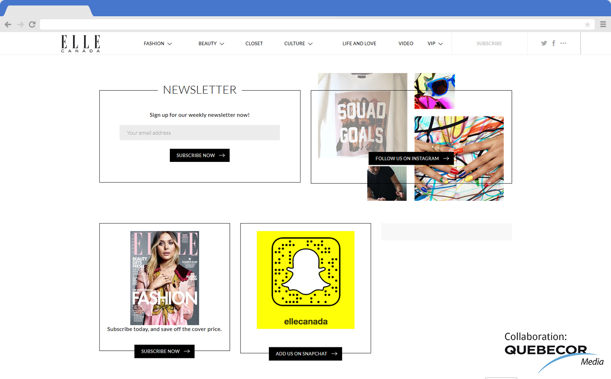 ELLE Canada screenshot