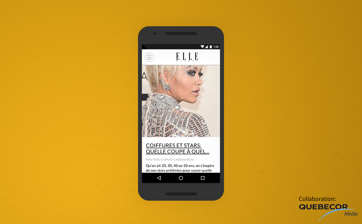 ELLE Quebec screenshot