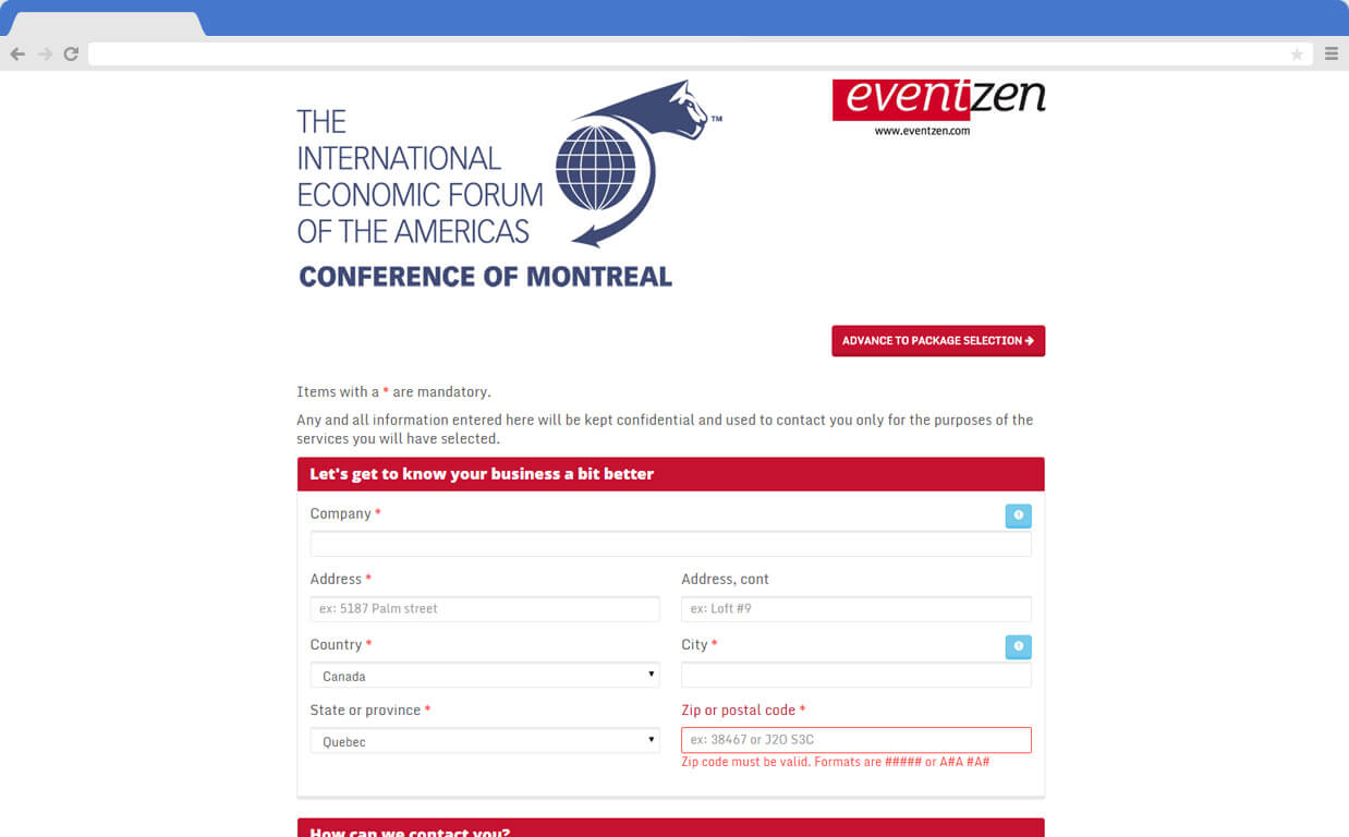 Eventzen screenshot