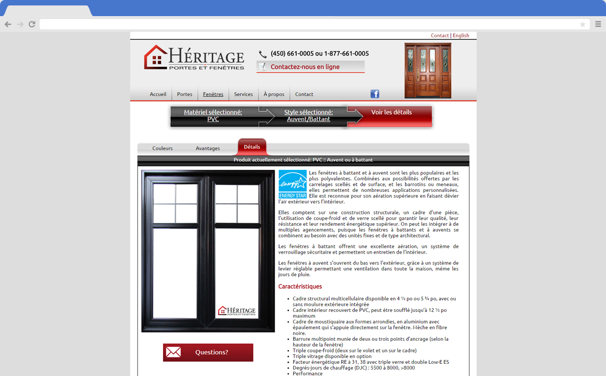 Héritage Portes et Fenêtres v1 screenshot