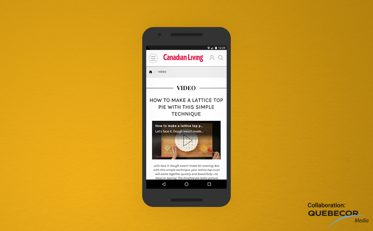 Quebecor Media screenshot