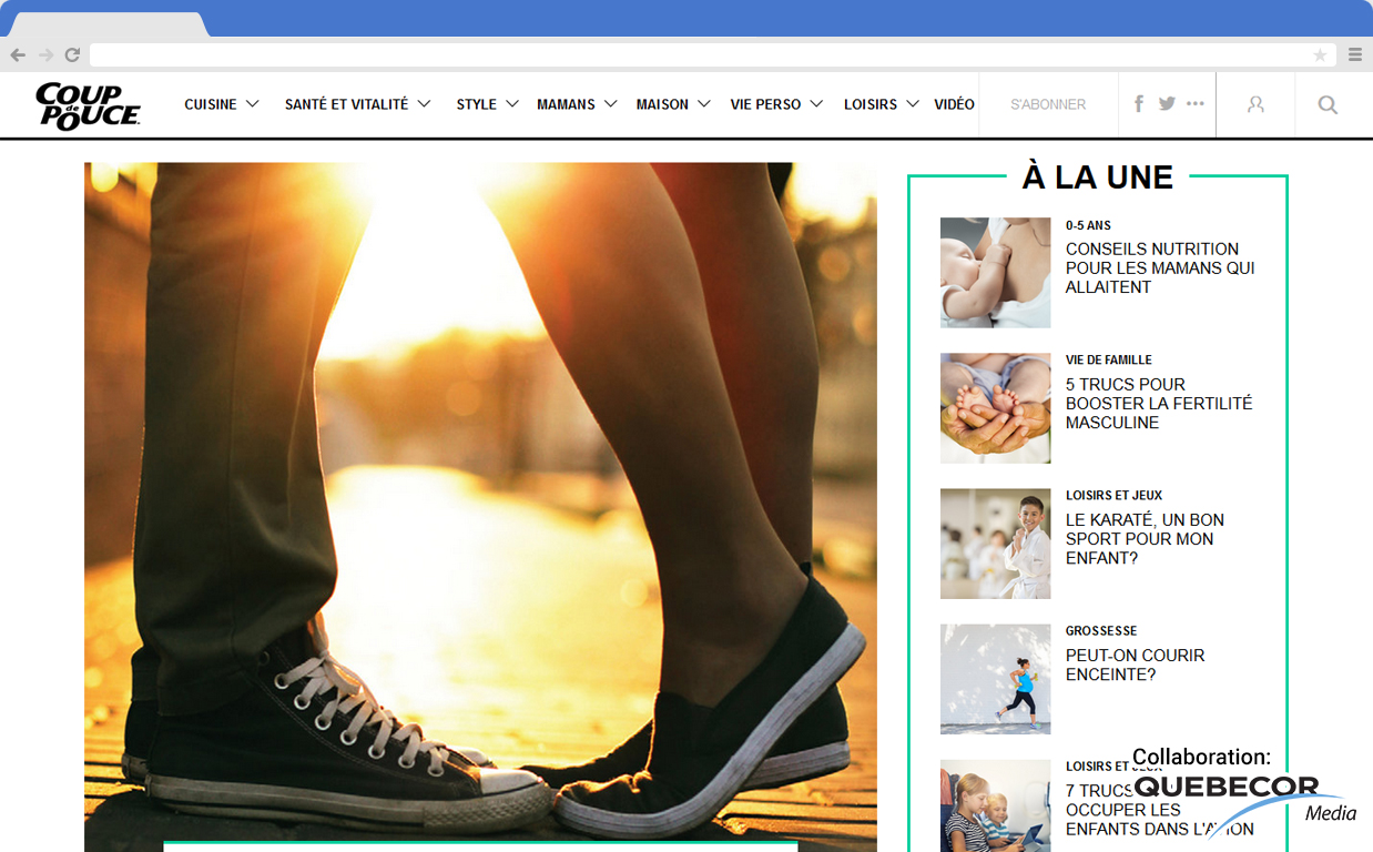 Quebecor Media screenshot