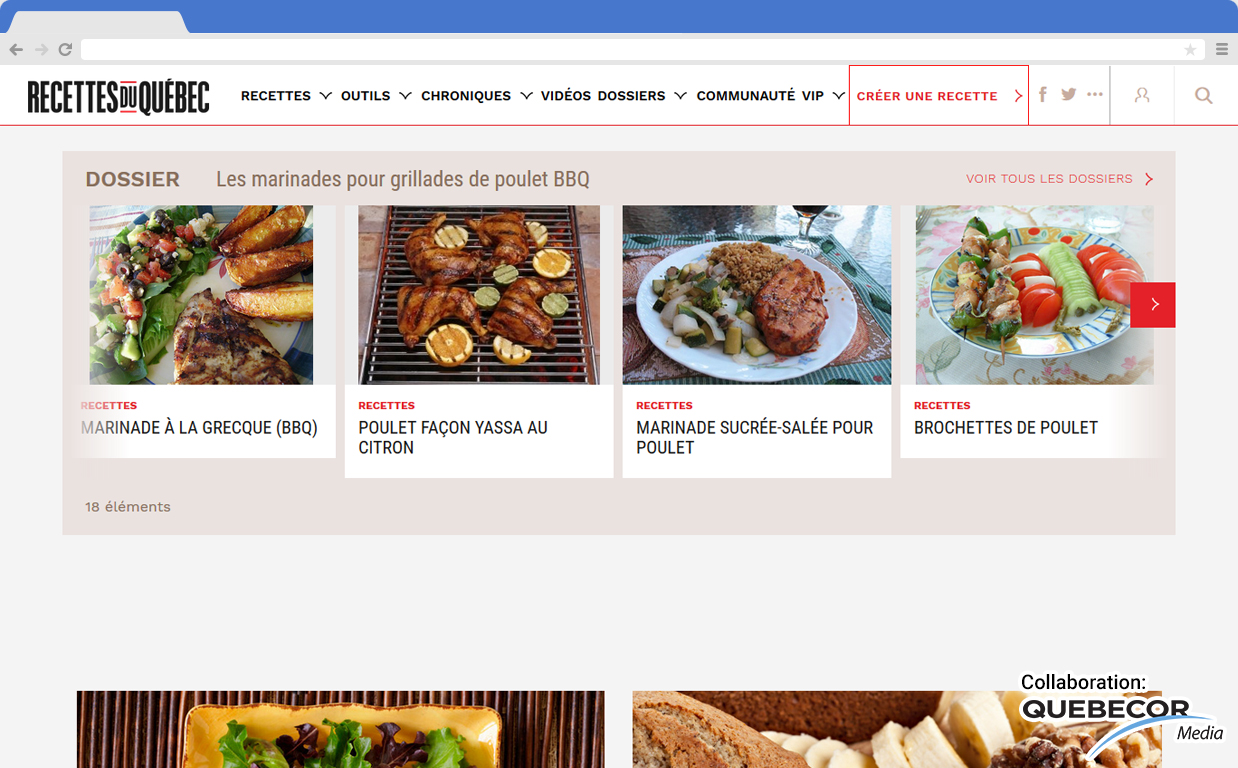 Quebecor Media screenshot