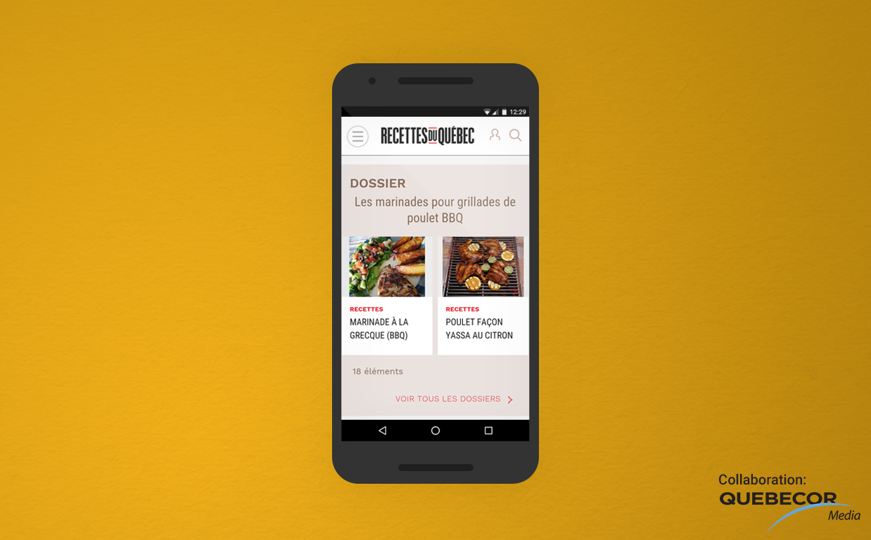 Recettes du Québec screenshot