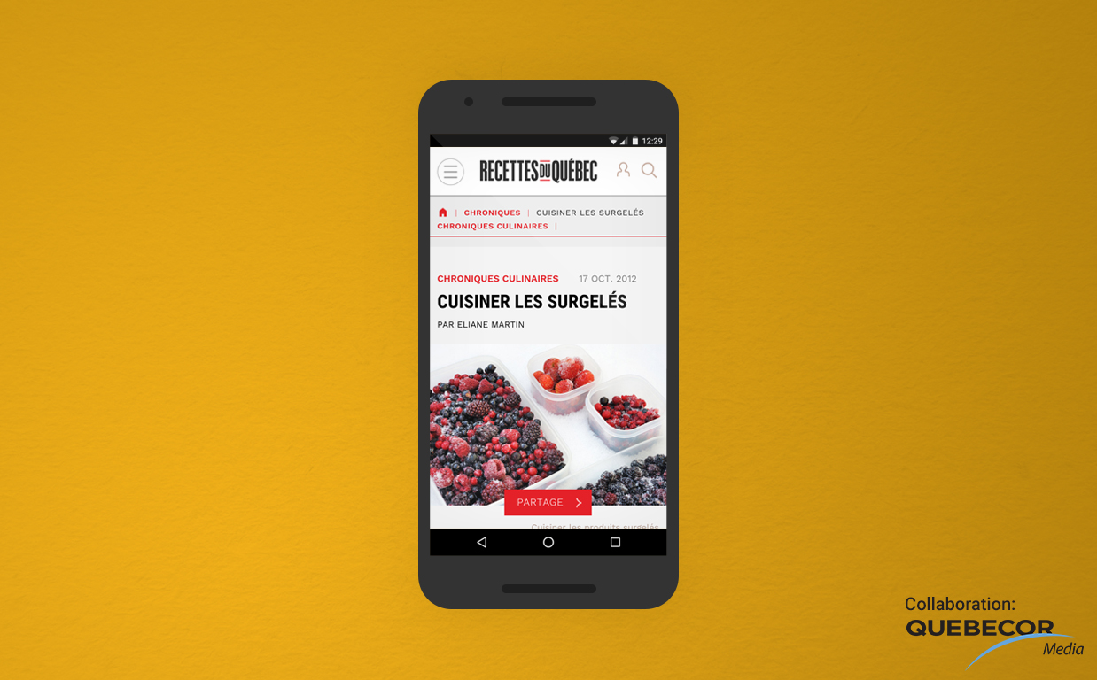 Recettes du Québec screenshot